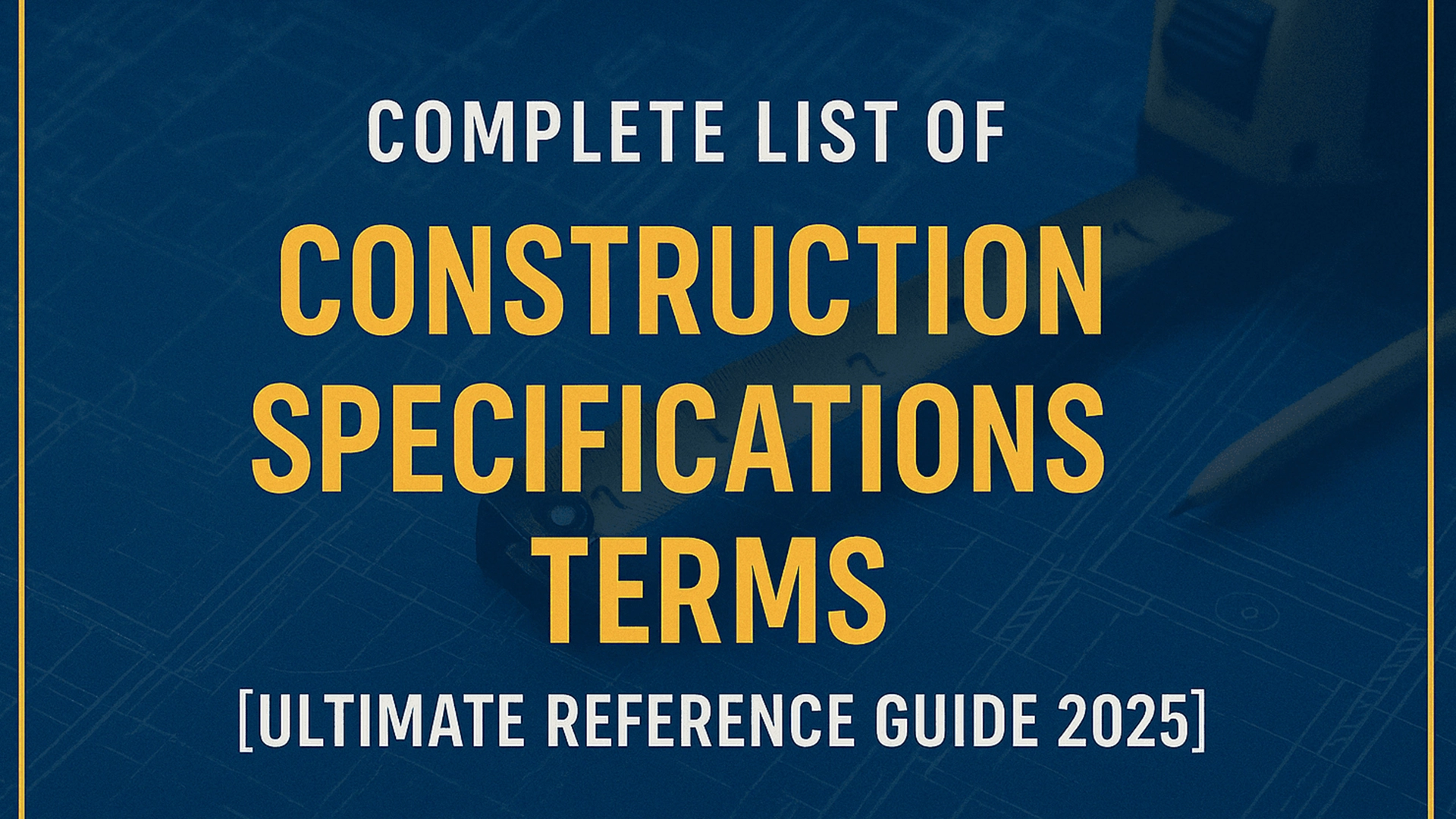 Complete list of construction