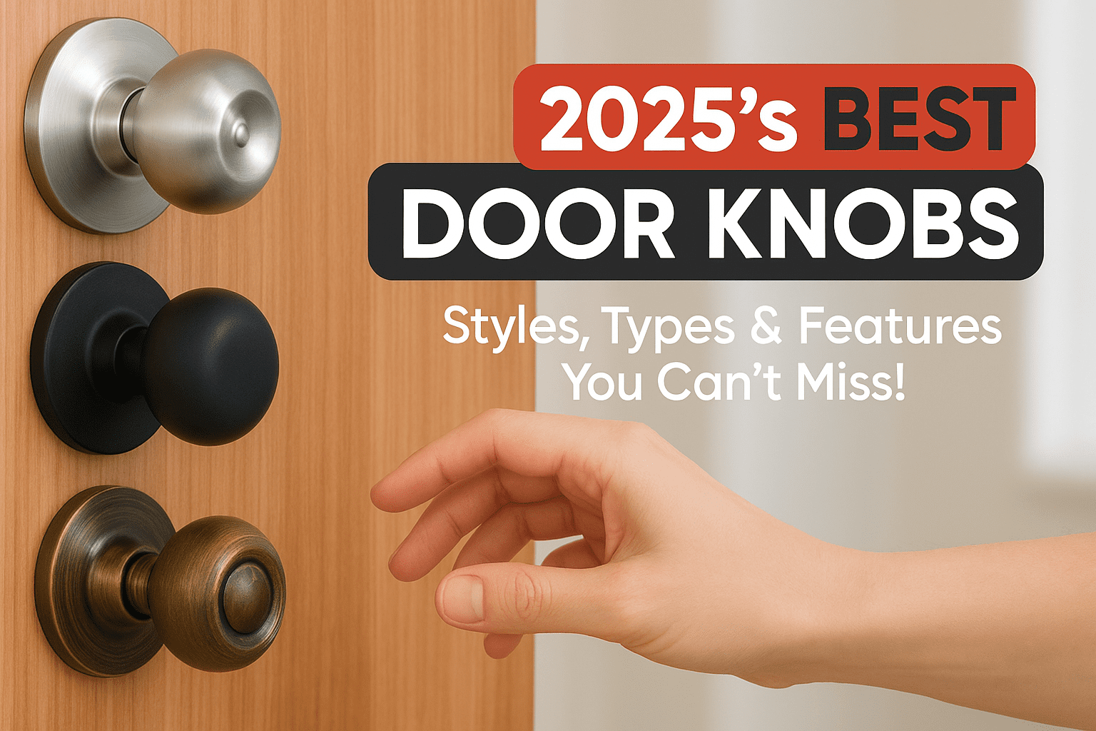 2025's Best Door Knobs: Styles, Types, and Features You Can't Miss