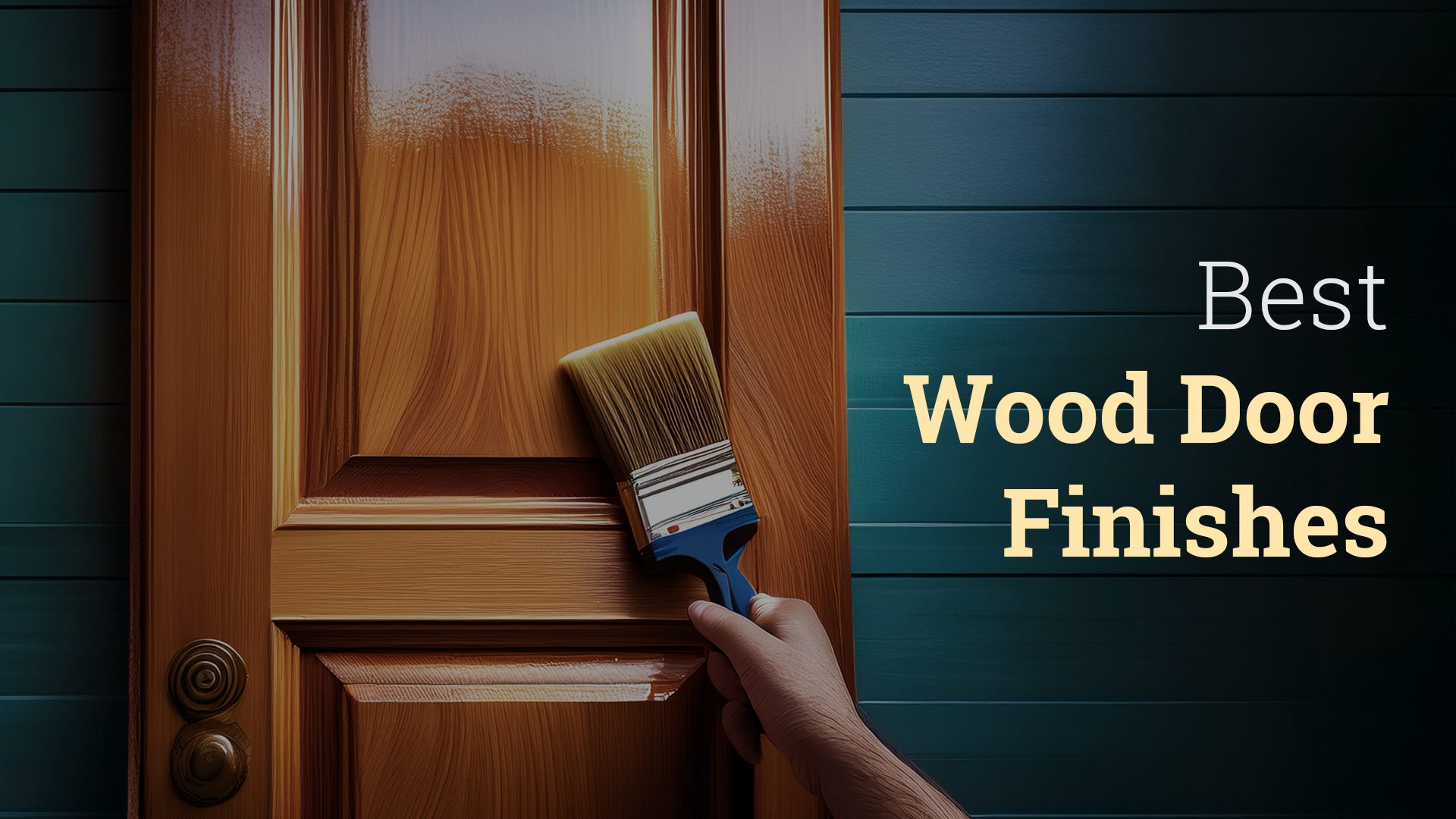 Wood door finishes